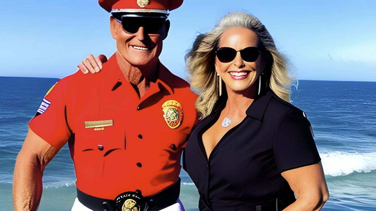 Terry Long From Gransted Becomes Lifeguard After It's Pointed Out He Looks like David Hasselhoff