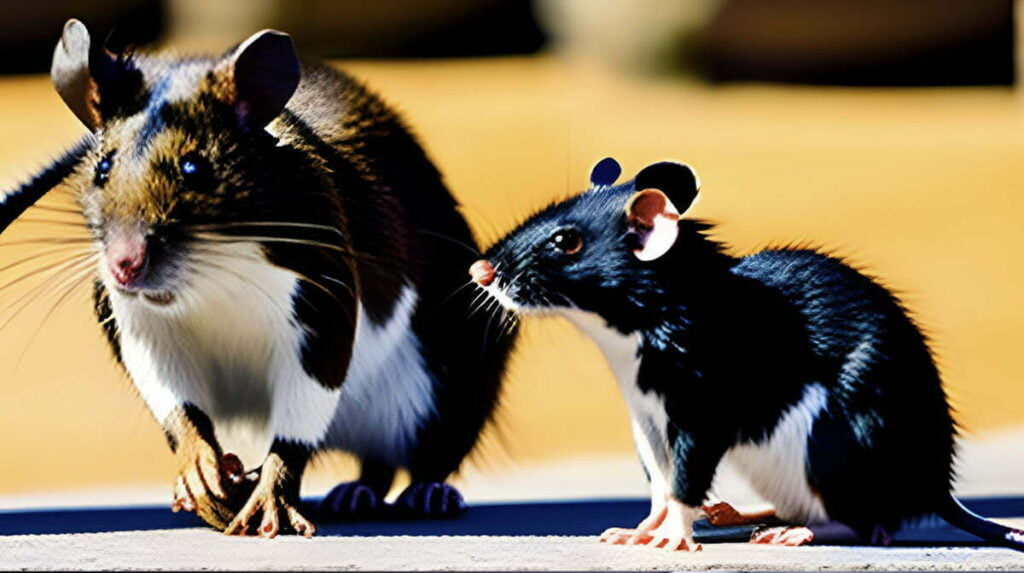 New Breed of Rat Comparative Size to its Native Friend As You Can See Much Larger Breed