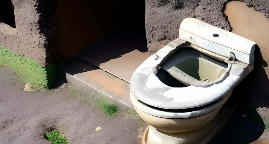 Toilets Like This Were Reported to Be Used by Desperate Construction Workers Who Had No Time to Find a Real lavatory after eating Mabel's Muffins